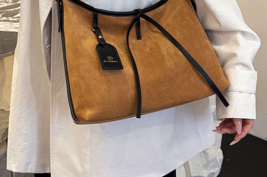 Suede Shoulder Faux Bag Crossbody