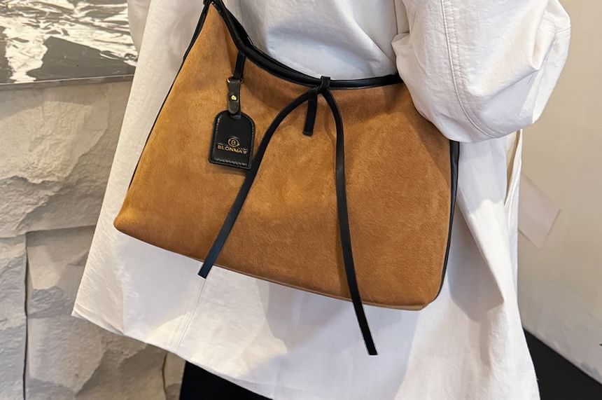 Suede Shoulder Faux Bag Crossbody