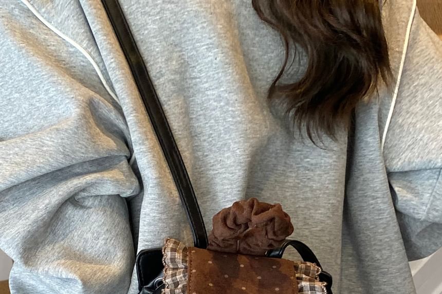 Backpack Panel Ruffle Small Dotted Floral