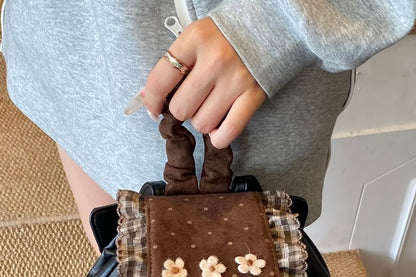 Backpack Panel Ruffle Small Dotted Floral