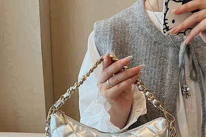 Quilted Crossbody Bag Chain