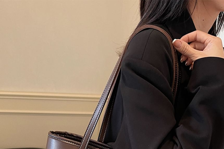 Faux Leather Bag Tote