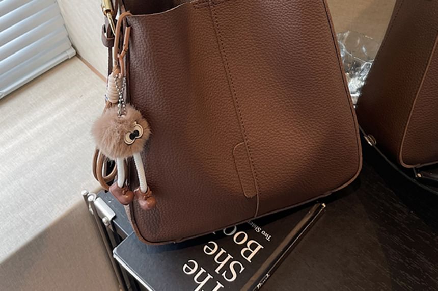 With Pouch Shoulder Leather Faux Bag