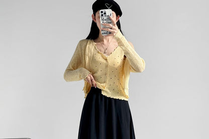 High Waist Plain Midi A-Line Skirt