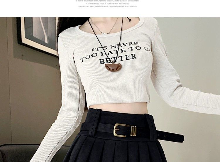 High Rise Plain Mini Pleated Skirt