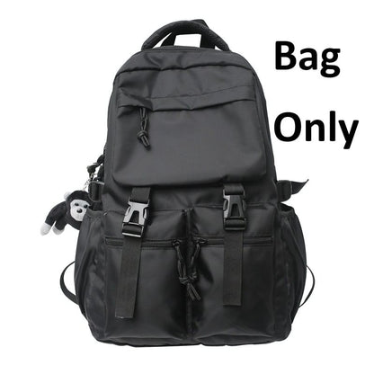 Backpack Buckled Plain Nylon