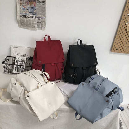 Nylon Plain Drawstring Backpack