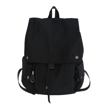 Nylon Plain Drawstring Backpack
