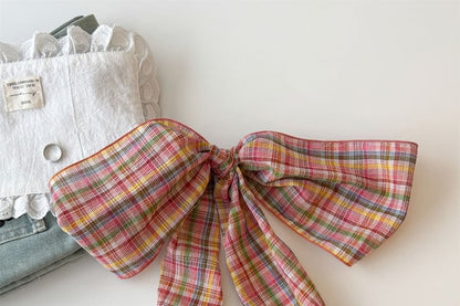 Plaid Headkerchief Scarf /