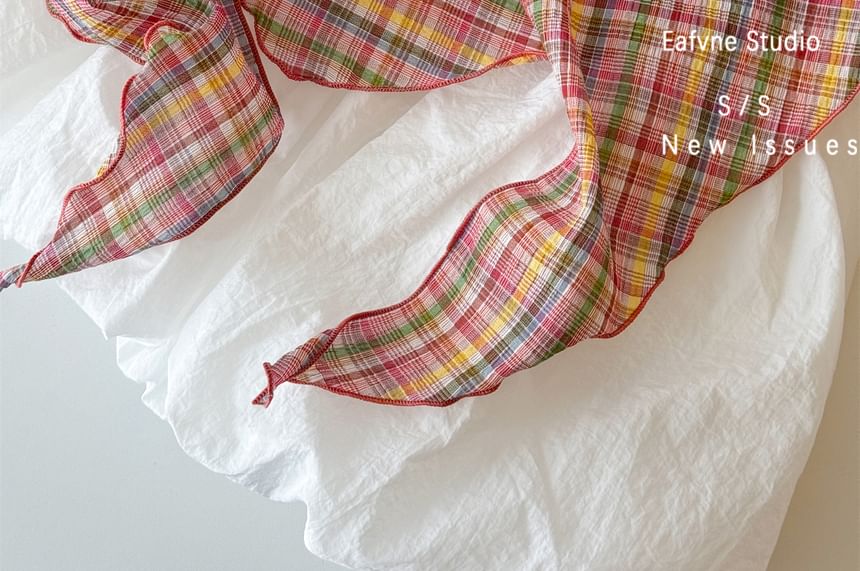 Plaid Headkerchief Scarf /