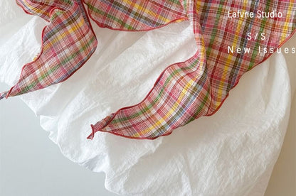 Plaid Headkerchief Scarf /