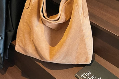 Suede Tote Bag Faux