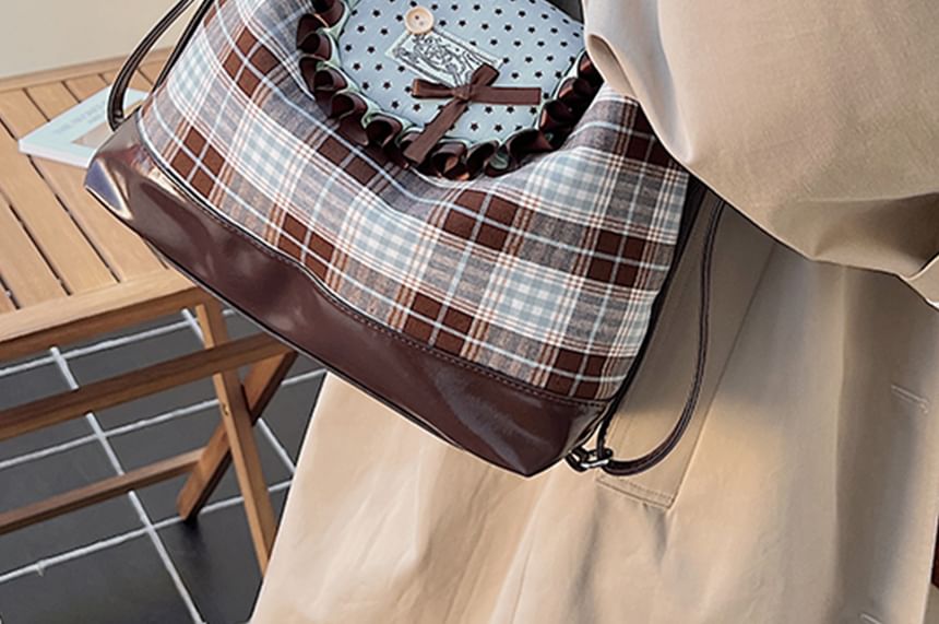 Bag Crossbody Bow Patterned Accent