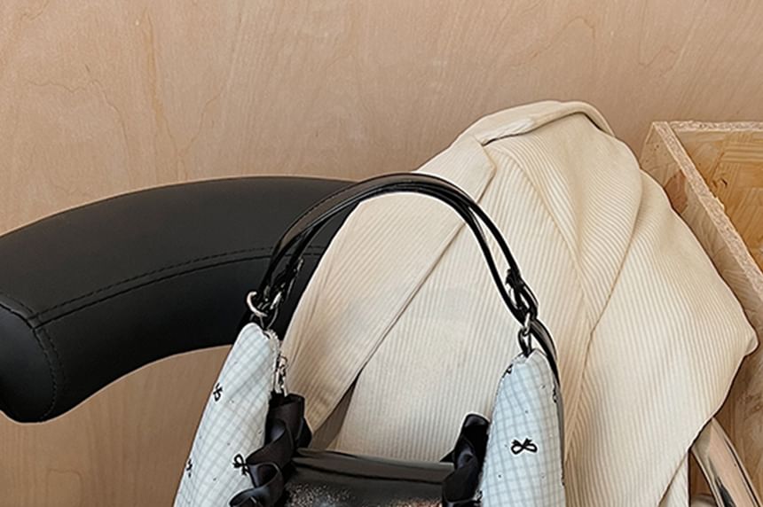Bag Crossbody Bow Patterned Accent