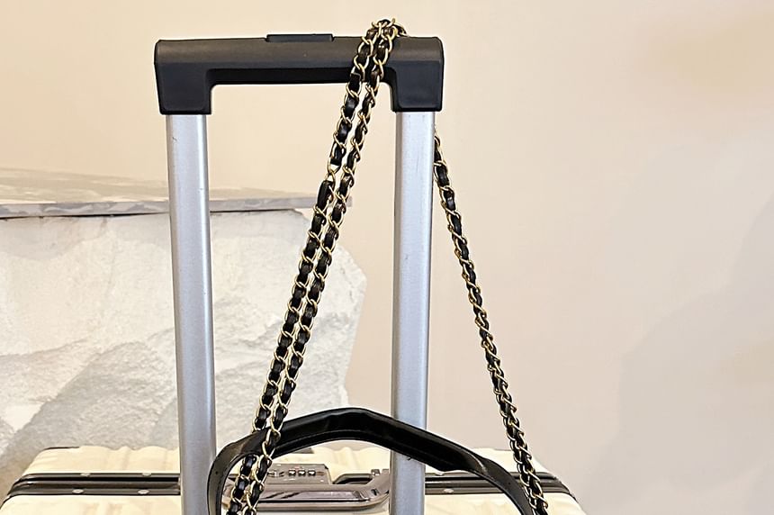 Bag Crossbody Suede Chain Faux Tote Quilted Strap