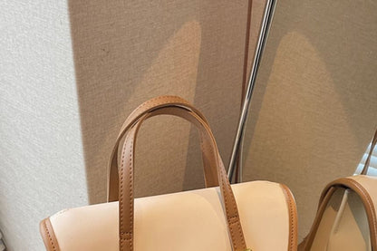 Faux Backpack Leather Flap