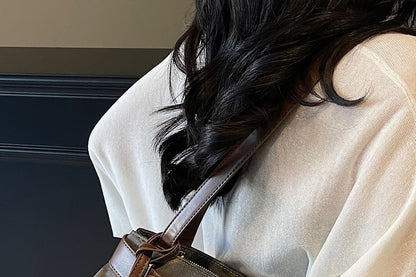 With Pouch Bag Tote Belted