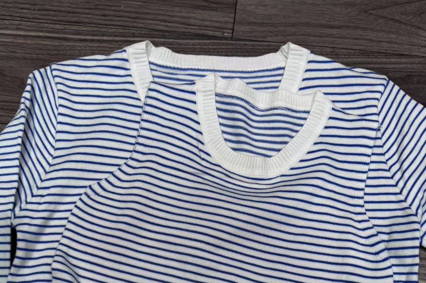 Striped Sleeveless Scoop Neck Knit Top and Button-Up Cardigan Set