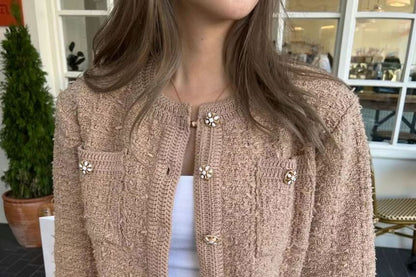 Crop Crewneck Cardigan