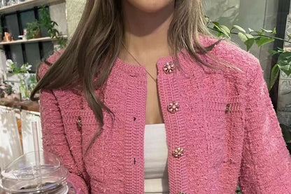 Crop Crewneck Cardigan