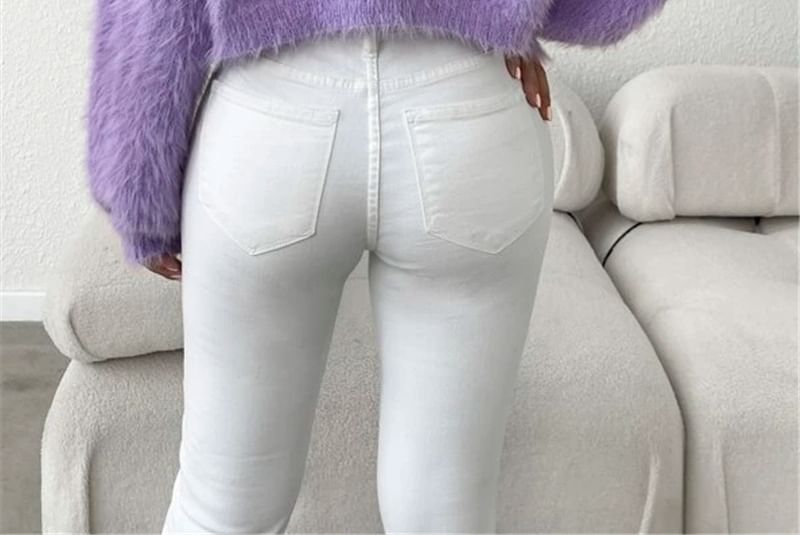 Fluffy Open Front Crop Cardigan