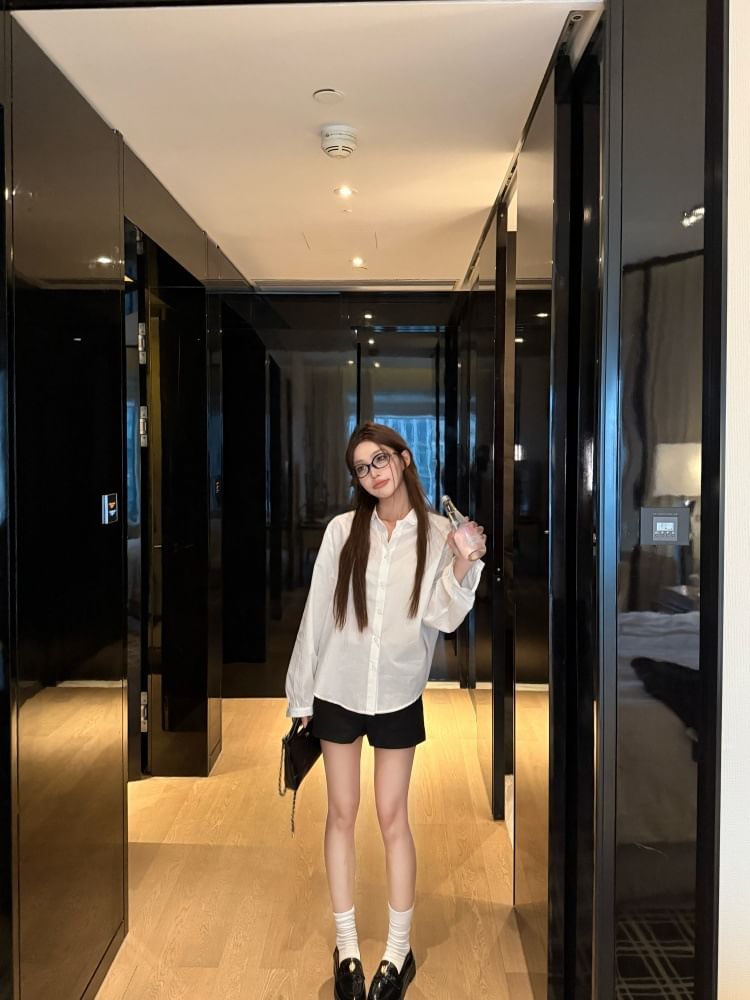 Lace-Trimmed Sleeved Blouse or Trench Coat