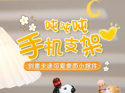 Animal Resin Wooden Desktop Phone Stand (Various Designs)