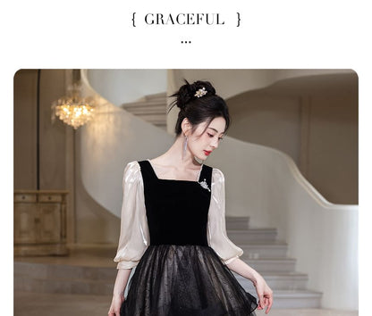 Panel Gown Designs) Evening Neck Overlay Trim Jacquard A-Line Pearl Square Faux (Various Mesh