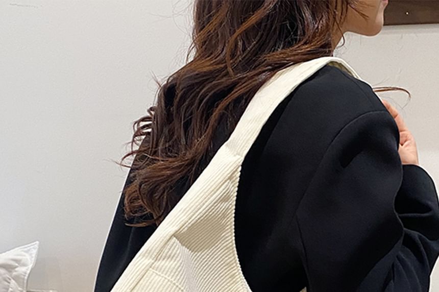 Ribbed Corduroy Shoulder Bag