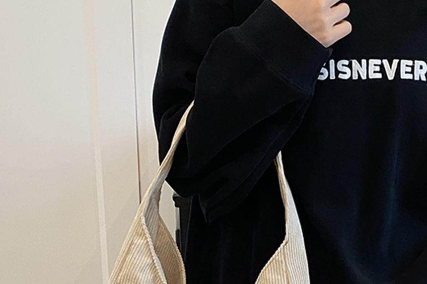 Ribbed Corduroy Shoulder Bag