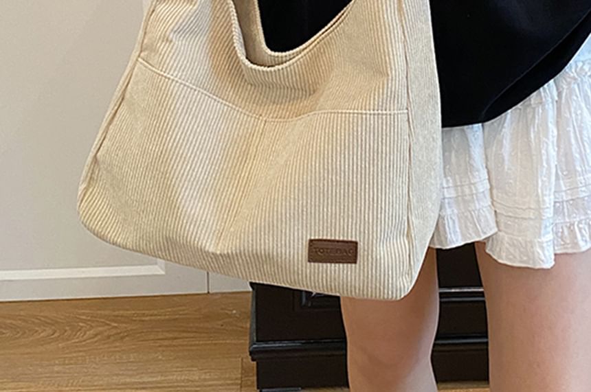 Ribbed Corduroy Shoulder Bag