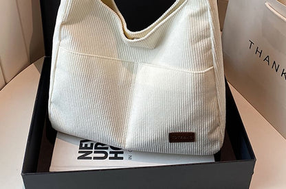 Ribbed Corduroy Shoulder Bag