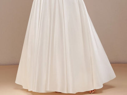 Spaghetti Gown Strap Evening V-Neck Plain