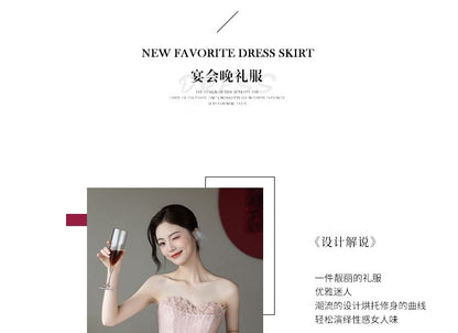 A-Line Gown Evening Lace Strapless