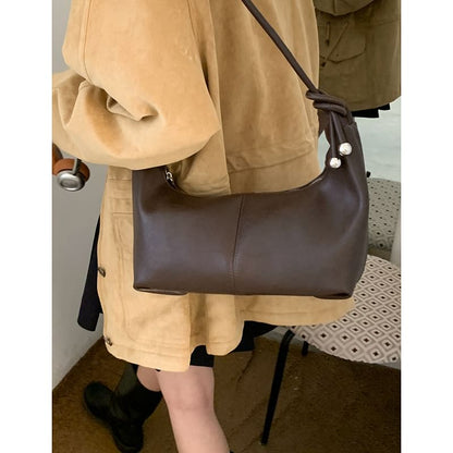 Canvas Plain Shoulder Bag