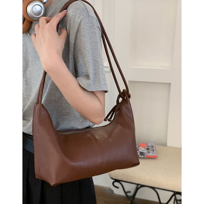 Canvas Plain Shoulder Bag