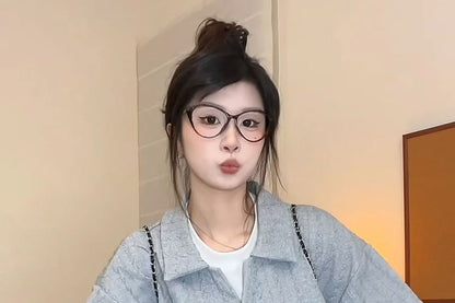 Two-Tone Collared Pullover with Mock Layered Look