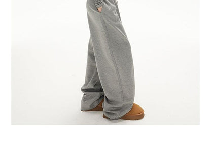 Henley Crop Slim Tee & Drawstring Barrel-Leg Sweatpants, Long Sleeves