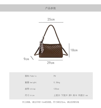 Woven Crossbody Shoulder Bag