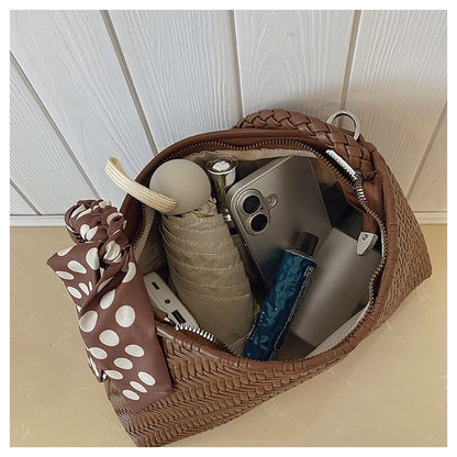 Woven Crossbody Shoulder Bag