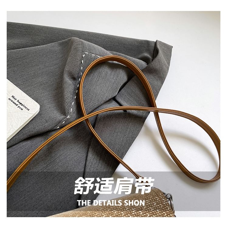 Buckle Flap Panel Crossbody Shoulder Bag