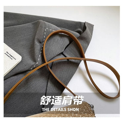 Buckle Flap Panel Crossbody Shoulder Bag