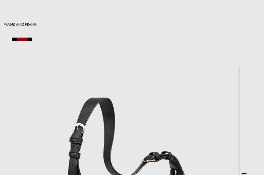 Faux Leather Plain Hobo Bag