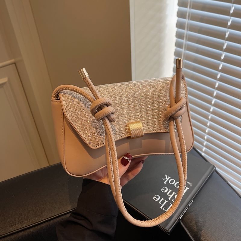 Glitter Flap Crossbody Shoulder Bag