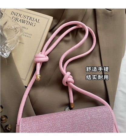 Glitter Flap Crossbody Shoulder Bag