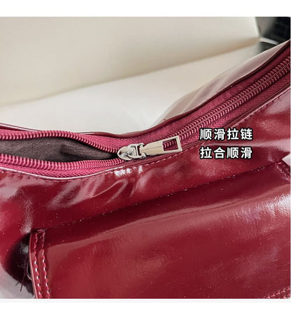Flap Pocket Buckled Shoulder Bag