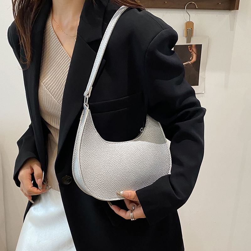 Faux Leather Shoulder Bag