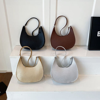 Faux Leather Shoulder Bag