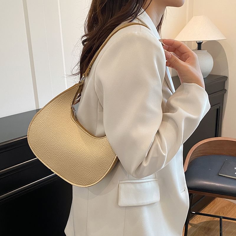 Faux Leather Shoulder Bag