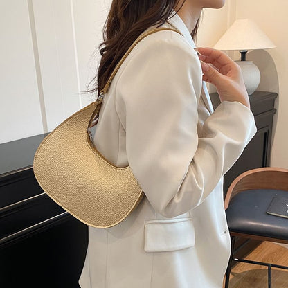 Faux Leather Shoulder Bag